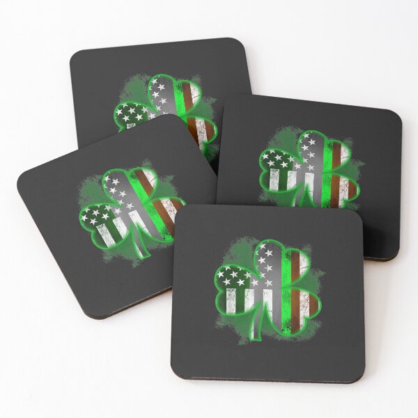 Item preview, Thin Green Line Shirt American Flag Irish Shamrock Police designed and sold by JakariEzer.