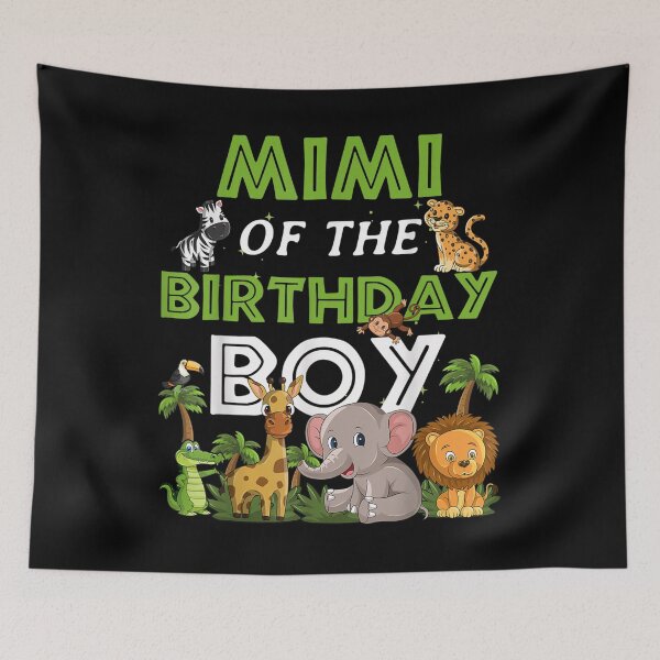 Item preview, Mimi Of The Birthday Boy Zoo Theme Animal Party  designed and sold by brita797.