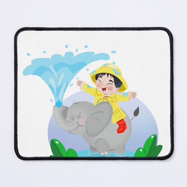 Item preview, Elephant rain shower designed and sold by MyParadiseGifts.