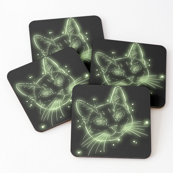 Item preview, Neon green cat designed and sold by Lyndseyteeson.