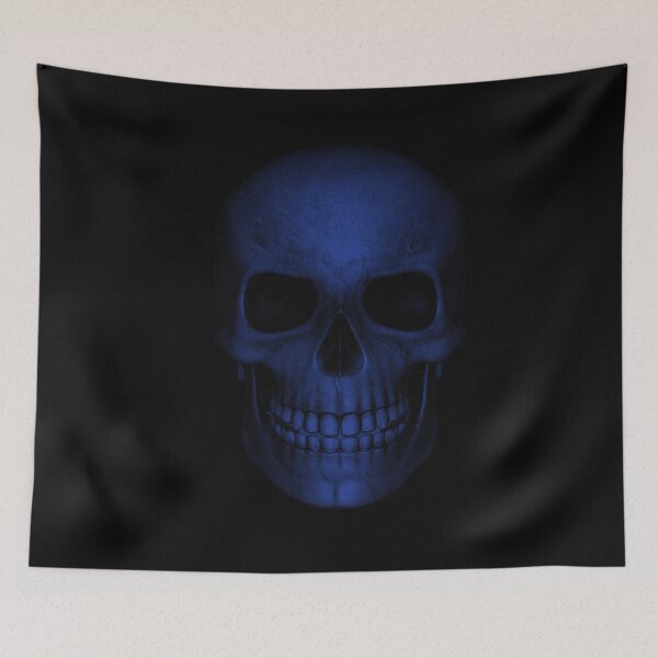 Item preview, Dark Skull Blue designed and sold by ArteVintage.