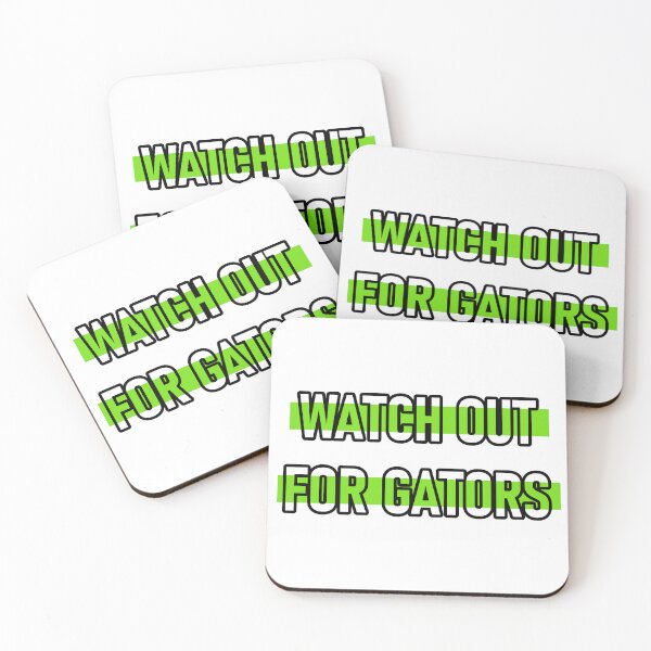 Item preview, Watch Out For Gators Green stylized designed and sold by RiciPaneto.