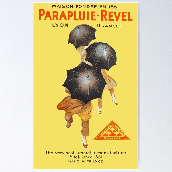 Item preview, Original French Art Deco Parapluie Revel ad - Vintage Art designed and sold by RickE.