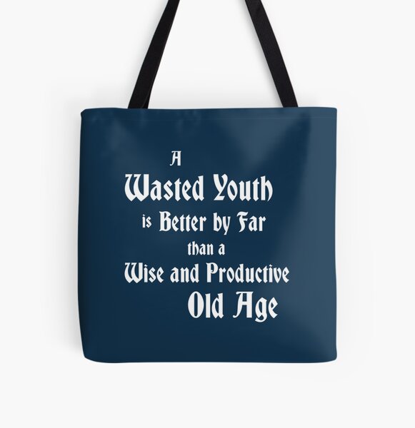 Wasted Youth Canvas Tote Bag
