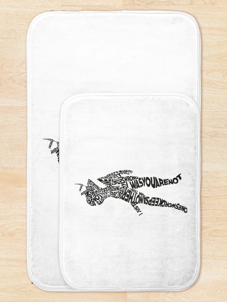 Thumbnail 5 of 6, Bath Mat, Metal Gear Rising - Raiden Typography designed and sold by RealSickness.