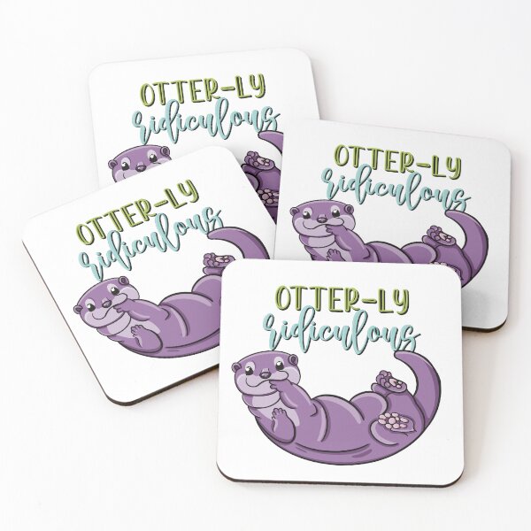 Item preview, Otter-ly Ridiculous Cute Otter Pun designed and sold by For Art Sake.