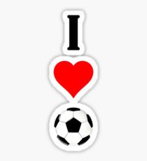 I Love Soccer / I Heart Soccer Vertical Graphic Sticker