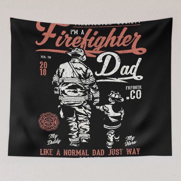 Item preview, Firefighter Dad - funny Firefighter design designed and sold by TeesLina.