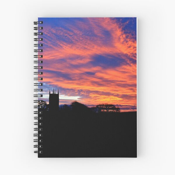 Item preview, English Church with Morning Sunrise designed and sold by ejcwildart.