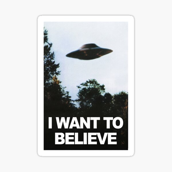 the x files i want to believe Sticker