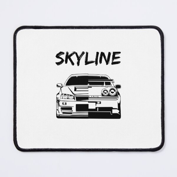Item preview, Skyline R34 Black White designed and sold by Ryzdesain.