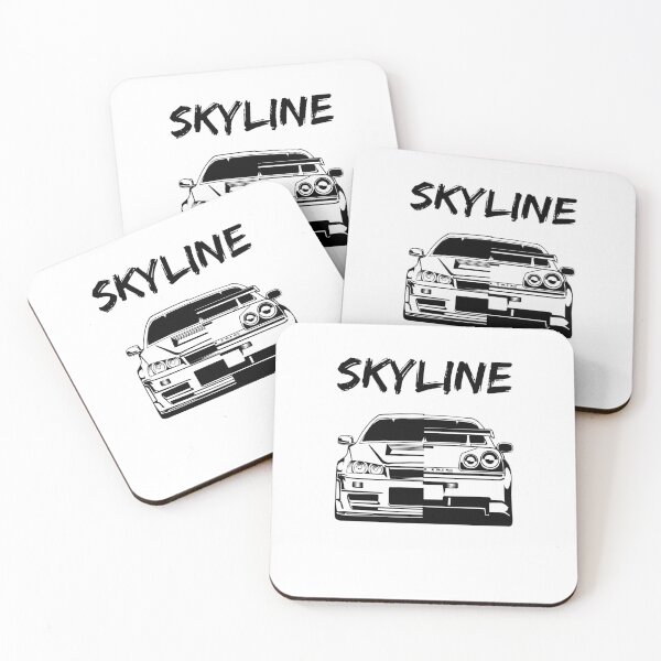 Item preview, Skyline R34 Black White designed and sold by Ryzdesain.