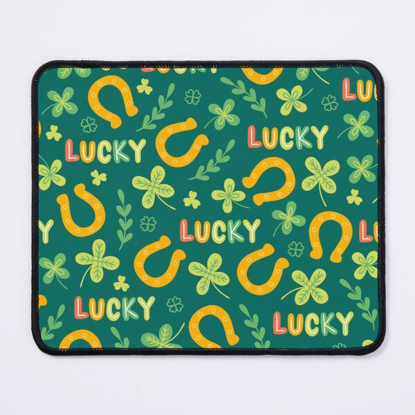 Item preview, Shamrock Green Clover Irish Ireland Saint Patricks Day St Luck Lucky March Holiday Horseshoe designed and sold by Spaceshipsells.
