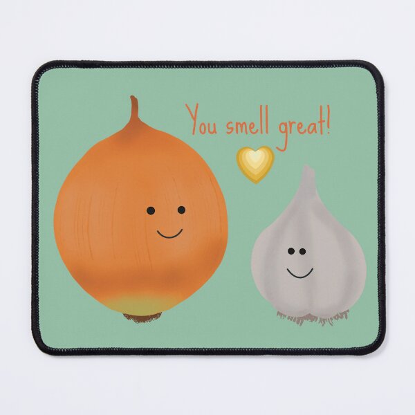 Item preview, Cute Onion and Garlic, You Smell Great (green) designed and sold by jvcoart.