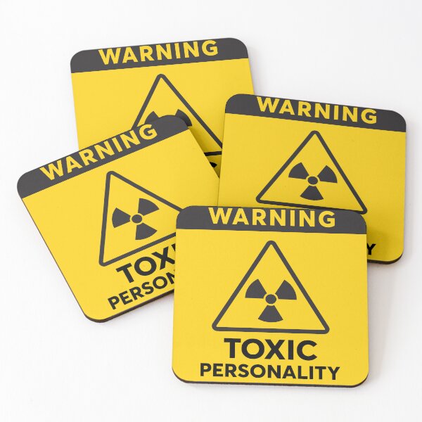 Item preview, Warning Sign Toxic Personality - Funny designed and sold by tuapekkong2001.