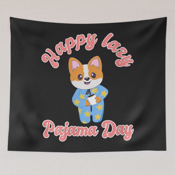 Item preview, Womens Happy Pajama Day lazy dog in pajama V-Neck designed and sold by JakariEzer.