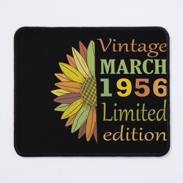 Item preview, vintage march 1956 limited edition, 66 Year Old Gifts Vintage 1956 Limited Edition 66th Birthday designed and sold by SimoSaladain.