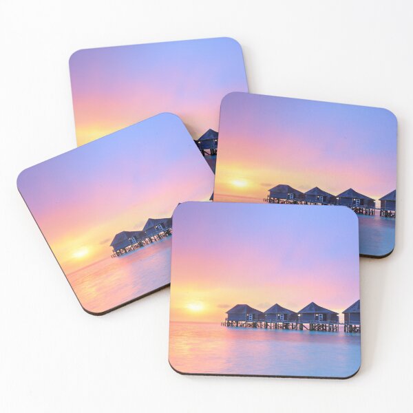 Item preview, Maldives Overwater Bungalows at Sunset designed and sold by RyansOpenDoor.