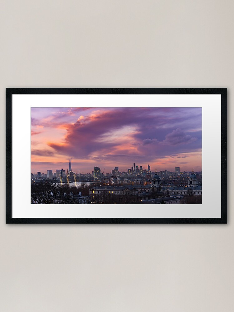Alternate view of London Sunset Framed Art Print