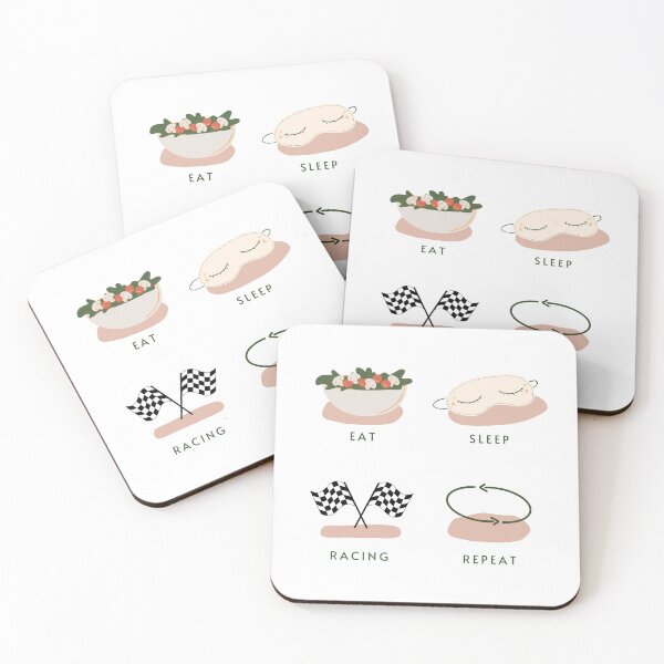 Item preview, eat sleep racing repeat designed and sold by ff1merch ..
