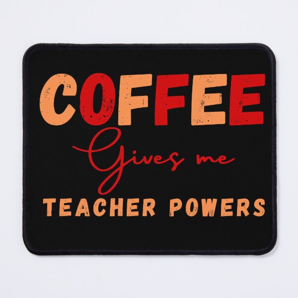 Item preview, Coffee gives me teacher powers, 100 days of scool , are you brewing for me ,Happy 100th day of school positive quote red and orange illustration. designed and sold by Coolclassy.