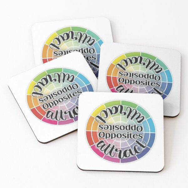 Item preview, Color Wheel Opposites Attract Color Theory designed and sold by For Art Sake.