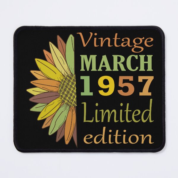 Item preview, vintage march 1957 limited edition, 65 Year Old Gifts Vintage 1957 Limited Edition 65th Birthday designed and sold by SimoSaladain.