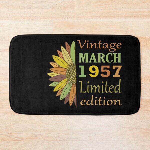 Item preview, vintage march 1957 limited edition, 65 Year Old Gifts Vintage 1957 Limited Edition 65th Birthday designed and sold by SimoSaladain.