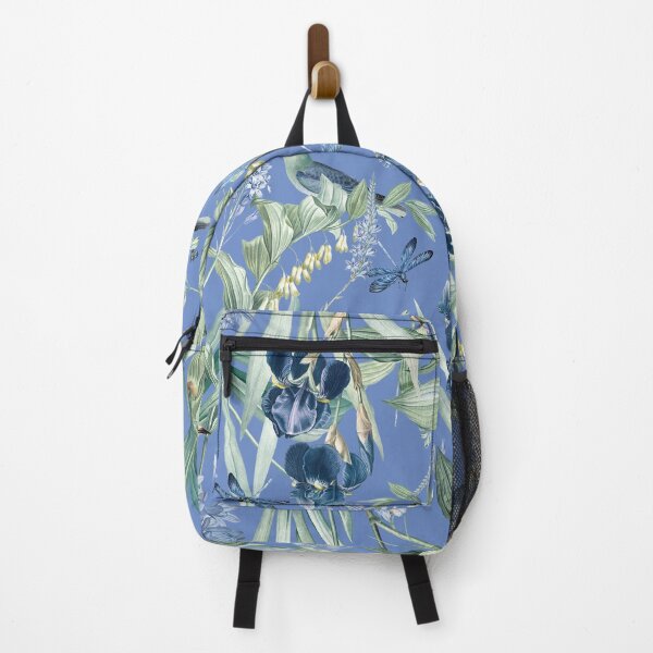 Item preview, Exotic Wildlife Amazonian Garden on Blue designed and sold by meggydesigns.