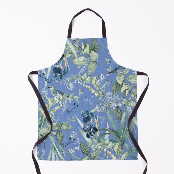 Item preview, Exotic Wildlife Amazonian Garden on Blue designed and sold by meggydesigns.