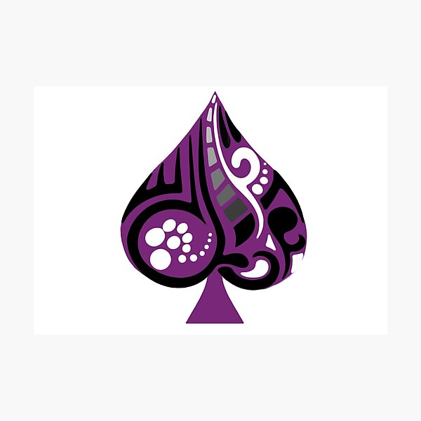 Asexual Flag Asexual Ace Of Spades Asexual Wall Art Redbubble