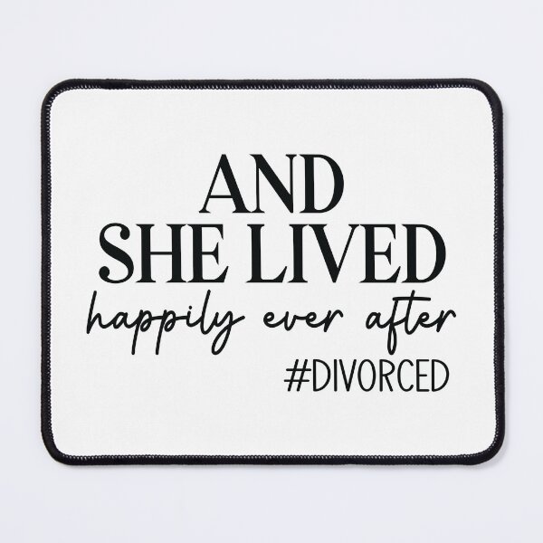 Item preview, And She Lived Happily Ever After #Divorced - Funny gift ideas designed and sold by The Full Cart.