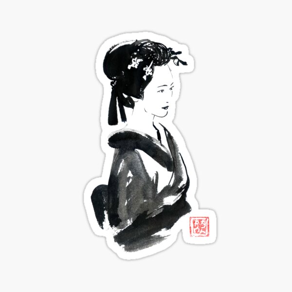 Item preview, beautiful geisha designed and sold by pechane.