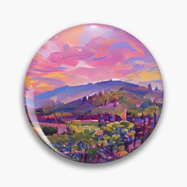 Item preview, California Napa Valley Painting - Grape Wine Winery Illustration - Modern Abstract Art - California designed and sold by CattlettArt.