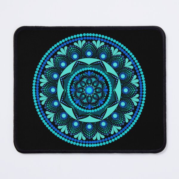 Item preview, Dotted Mandala Blue Ocean designed and sold by Cedarrue.