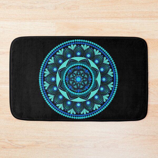 Item preview, Dotted Mandala Blue Ocean designed and sold by Cedarrue.