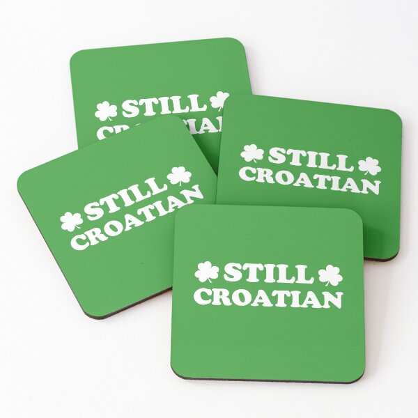 Item preview, Still Croatian Green Shamrocks St Patrick's Day designed and sold by jaycartoonist.
