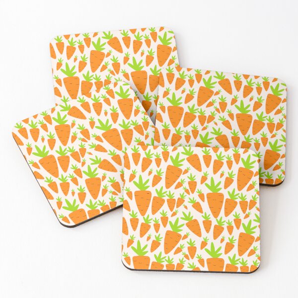 Item preview, Cute Carrot Pattern Veganuary vegetable garden vegetarian vegan designed and sold by Spaceshipsells.
