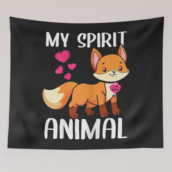Item preview, Womens My Spirit Animal Fox I Love Mom Necklace Heart Fox Mom designed and sold by JakariEzer.
