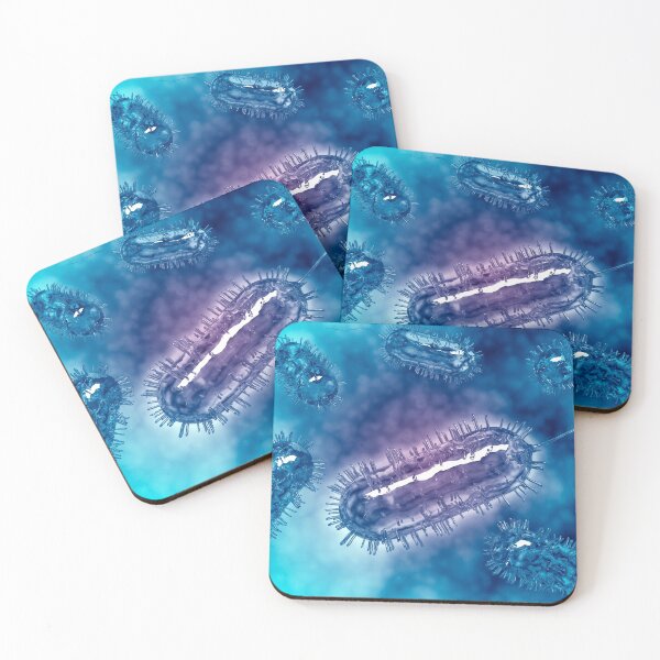 Item preview, STK700445H-Group of Escherichia coli bacteria cells, known as E. Coli. designed and sold by StocktrekImages.