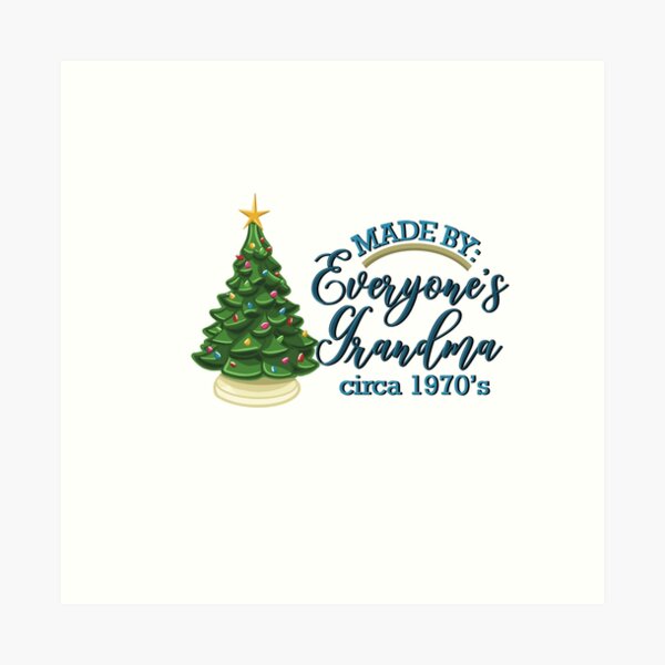 Item preview, Ceramic Christmas Tree- Everyone's Grandma  designed and sold by For Art Sake.