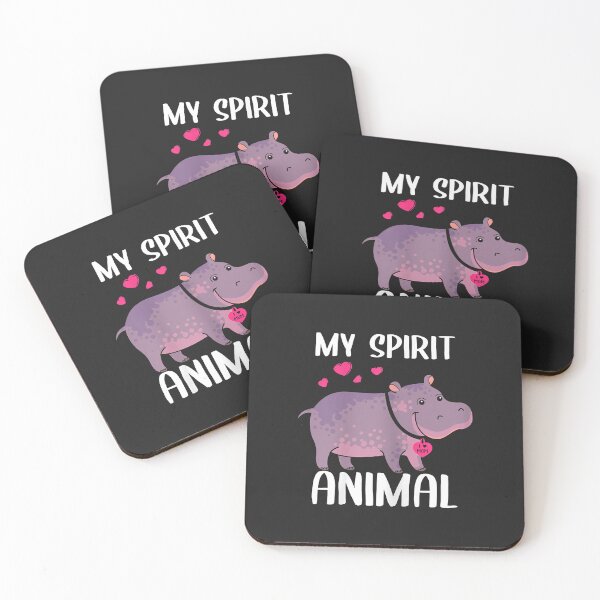 Artikelvorschau, Womens My Spirit Animal Hippo I Love Mom Halskette Herz Hippo Mom entworfen und verkauft von JakariEzer.