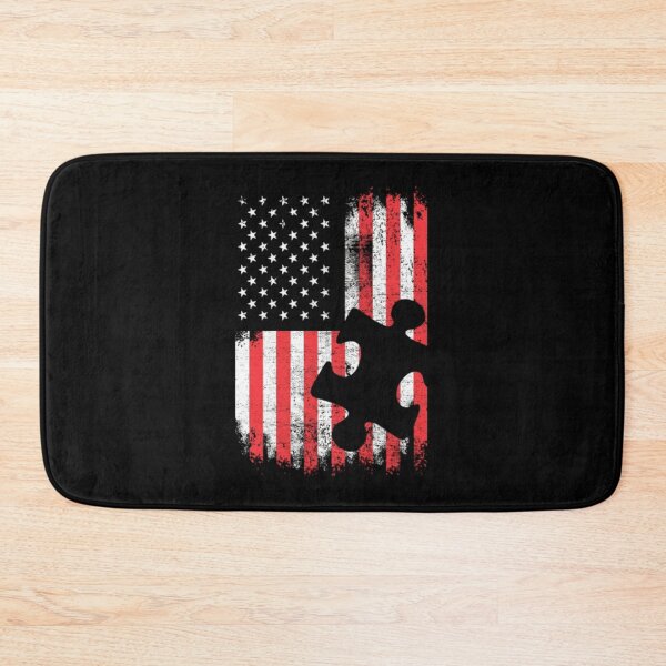 Item preview, Autism Awareness American Flag designed and sold by GoldenBuffalo79.