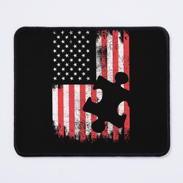 Item preview, Autism Awareness American Flag designed and sold by GoldenBuffalo79.