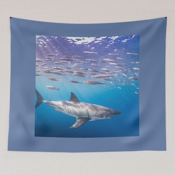 Item preview, Shark Fishing in Ocean designed and sold by LGMmugsdesign.