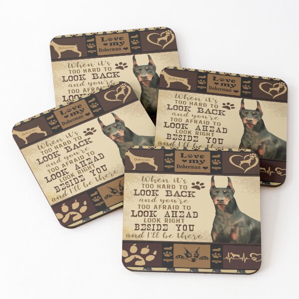 Item preview, Look Right Beside You And I'll Be There - Doberman Lover designed and sold by christinecather.