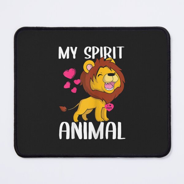 Item preview, Womens My Spirit Animal Lion I Love Mom Necklace Heart Lion Mom designed and sold by JakariEzer.