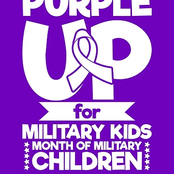 Imagen de la obra Purple Up For Military Kids Military Child Month Purple Up Gear de DynamicDesign