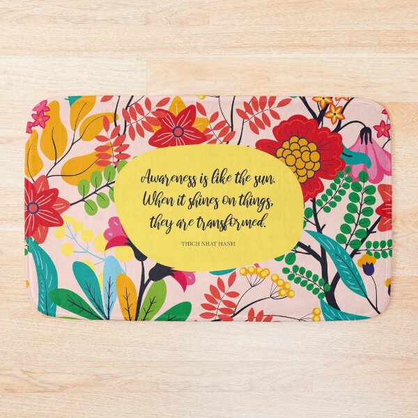 Item preview, Awareness is like the sun. When it shines on things, they are transformed. - Thich Nhat Hanh designed and sold by StudioCitrine.