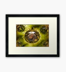 Group of H5N1 virus with glassy view. Framed Print